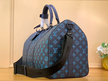 Load image into Gallery viewer, LOUIS KEEPALL BANDOULIERE 50 MONOGRAM (RIVER BLUE)