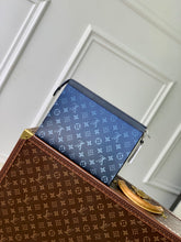 Load image into Gallery viewer, LOUIS MONOGRAM POUCH (SHADOW BLUE)