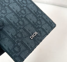 Load image into Gallery viewer, CHRISTIAN OBLIQUE JACQUARD PASSPORT COVER (BLACK)