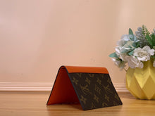 Load image into Gallery viewer, LOUIS MONOGRAM PASSPORT HOLDER LEATHER (ORANGE)