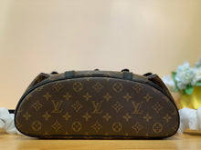 Load image into Gallery viewer, LOUIS CHRISTOPHER MM MONOGRAM BACKPACK (BROWN)