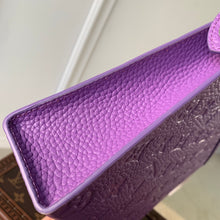 Load image into Gallery viewer, LOUIS EMBOSSED MONOGRAM POUCH (PURPLE)