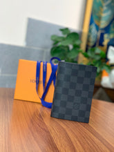 Load image into Gallery viewer, LOUIS CLASSIC DAMIER GRAPHITE PASSPORT HOLDER (BLACK)