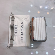 Load image into Gallery viewer, RIMOWA X CHRISTIAN OBLIQUE TRAVEL CASE (SLIVER)