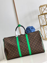 Load image into Gallery viewer, LOUIS KEEPALL BANDOULIERE MACASSAR 50 (GREEN)