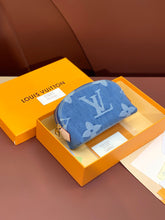 Load image into Gallery viewer, LOUIS POCHETTE COSMETIQUE PM (DENIM)