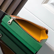 Load image into Gallery viewer, BOURBON ZIPPED CARD HOLDER (BLACK TAN)