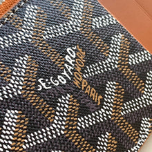 Load image into Gallery viewer, BOURBON ZIPPED CARD HOLDER (BLACK TAN)