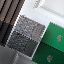 Load image into Gallery viewer, BOURBON ZIPPED CARD HOLDER (GREY)