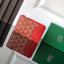 Load image into Gallery viewer, BOURBON ZIPPED CARD HOLDER (RED)