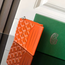 Load image into Gallery viewer, BOURBON ZIPPED CARD HOLDER (ORANGE)