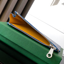 Load image into Gallery viewer, BOURBON ZIPPED CARD HOLDER (BLUE)