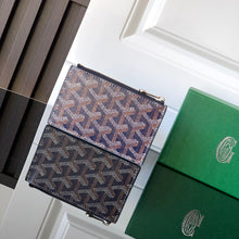 Load image into Gallery viewer, BOURBON ZIPPED CARD HOLDER (NAVY BLUE)