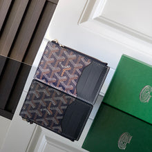 Load image into Gallery viewer, BOURBON ZIPPED CARD HOLDER (NAVY BLUE)