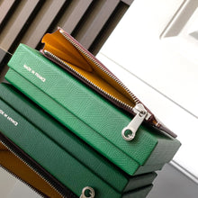 Load image into Gallery viewer, BOURBON ZIPPED CARD HOLDER (BURGUNDY)