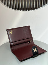Load image into Gallery viewer, CC COW LEATHER WALLET AND PASSPORT HOLDER (BLACK)