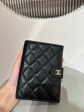 Load image into Gallery viewer, CC COW LEATHER WALLET AND PASSPORT HOLDER (BLACK)