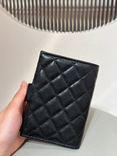 Load image into Gallery viewer, CC COW LEATHER WALLET AND PASSPORT HOLDER (BLACK)