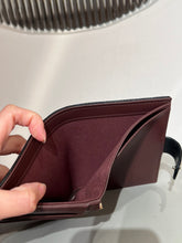 Load image into Gallery viewer, CC COW LEATHER WALLET AND PASSPORT HOLDER (BLACK)