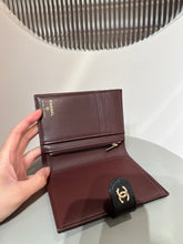 Load image into Gallery viewer, CC COW LEATHER WALLET AND PASSPORT HOLDER (BLACK)