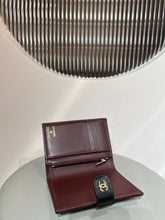 Load image into Gallery viewer, CC COW LEATHER WALLET AND PASSPORT HOLDER (BLACK)