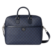 Load image into Gallery viewer, GG OPHIDA MEDIUM BRIEFCASE (NAVY BLUE)