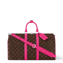 Load image into Gallery viewer, LOUIS KEEPALL BANDOULIERE MACASSAR 50 (PINK)