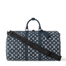 Load image into Gallery viewer, LOUIS KEEPALL BANDOULIERE 50 (INK BLUE/WHITE)