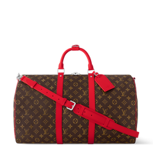 Load image into Gallery viewer, LOUIS KEEPALL BANDOULIERE MACASSAR 50 (RED)