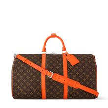 Load image into Gallery viewer, LOUIS KEEPALL BANDOULIERE MACASSAR 50 (ORANGE)