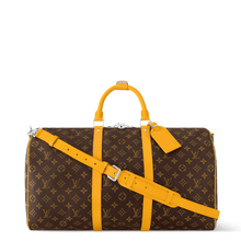 Load image into Gallery viewer, LOUIS KEEPALL BANDOULIERE MACASSAR 50 (YELLOW)