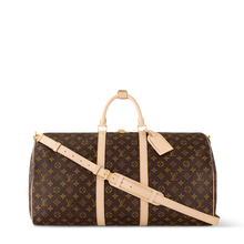 Load image into Gallery viewer, LOUIS KEEPALL BANDOULIERE 55 MONOGRAM (BROWN)