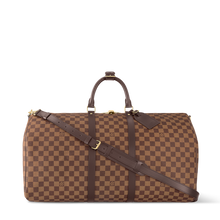 Load image into Gallery viewer, LOUIS KEEPALL BANDOULIERE 55 (CHECKERED BROWN)