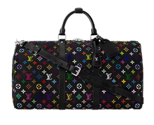 Load image into Gallery viewer, LOUIS X TM KEEPALL BANDOULIERE 50 (BLACK MULTICOLOUR)
