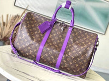 Load image into Gallery viewer, LOUIS KEEPALL BANDOULIERE MACASSAR 50 (PURPLE)