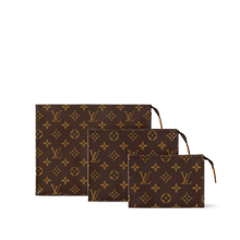 Load image into Gallery viewer, LOUIS TOILETRY MONOGRAM TRIO POUCH