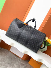 Load image into Gallery viewer, LOUIS KEEPALL BANDOULIERE 50 MONOGRAM (BLACK)
