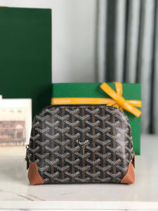 VENDOME COSMETIC POUCH (BLACK TAN)