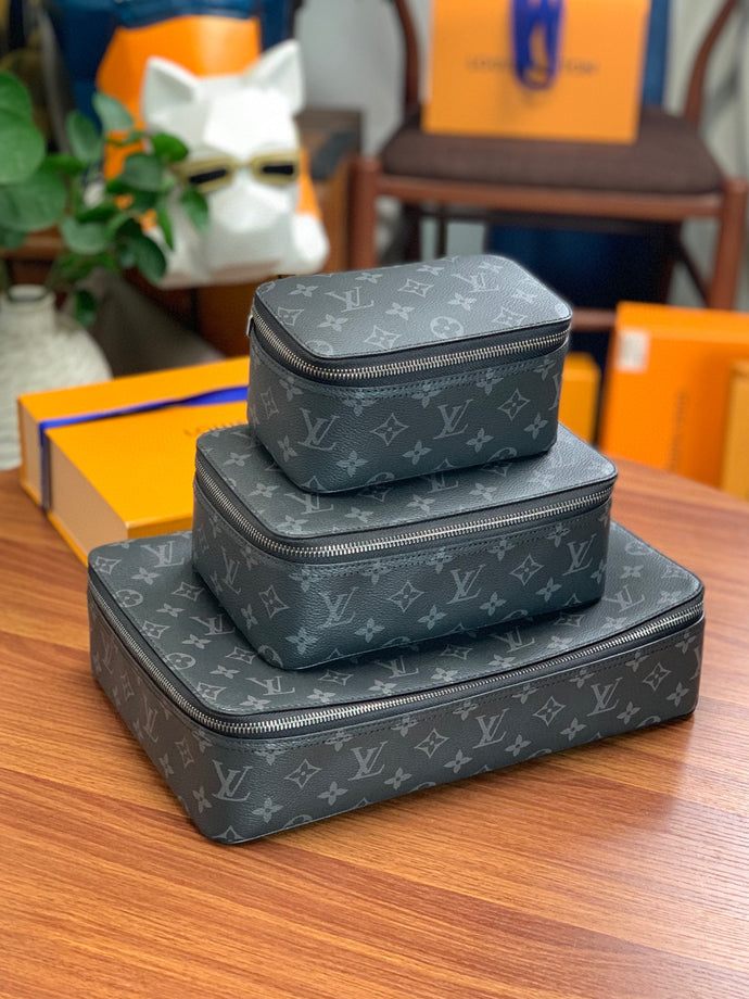 LOUIS TRIO PACKING CUBE MONOGRAM CANVAS (ECLIPSE)