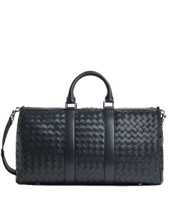 INTRECCIATO LARGE DUFFEL BAG (BLACK)