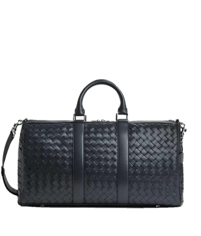 INTRECCIATO LARGE DUFFEL BAG (BLACK)