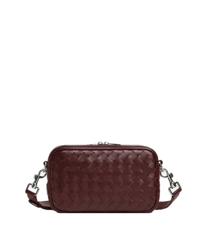 INTRECCIATO CAMERA BAG (BURGUNDY)