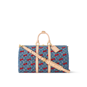 LOUIS KEEPALL BANDOULIERE 45 (CHERRY DENIM)