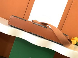 MORVAN DOCUMENT CASE (BLACK TAN)