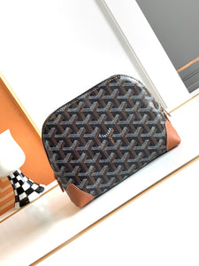 VENDOME COSMETIC POUCH (BLACK TAN)