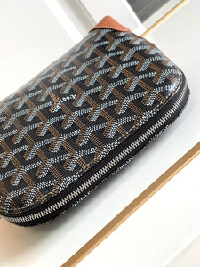 VENDOME COSMETIC POUCH (BLACK TAN)