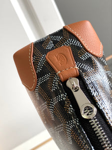 VENDOME COSMETIC POUCH (BLACK TAN)