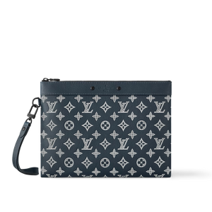 LOUIS MONOGRAM POUCH INK TO-GO (BLUE)