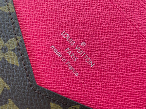 LOUIS MONOGRAM PASSPORT HOLDER LEATHER (PINK)
