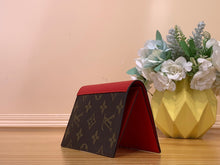 Load image into Gallery viewer, LOUIS MONOGRAM PASSPORT HOLDER LEATHER (RED)
